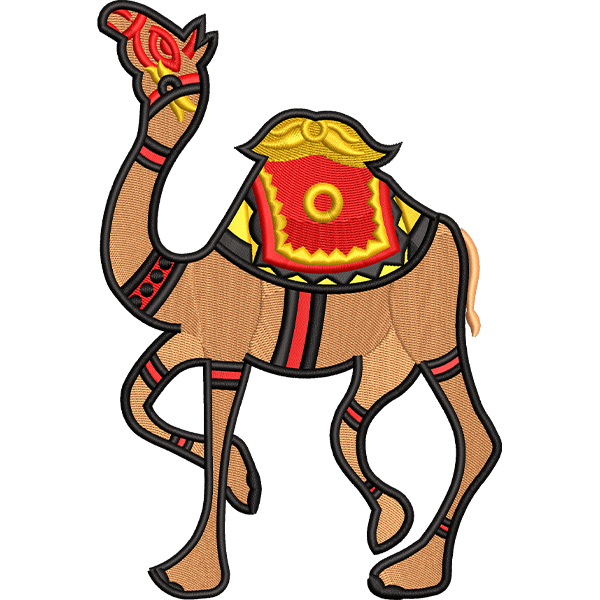 Camel Embroidery Design