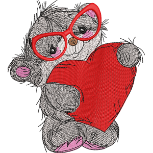 cute bear embroidery design