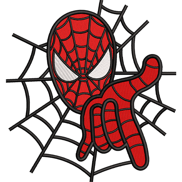 Spider man Embroidery Design