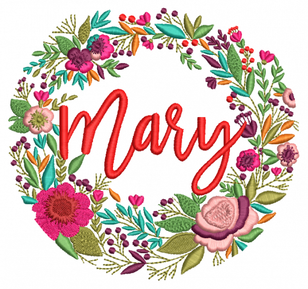 Beautiful Mary Embroidery Design