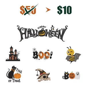 halloween embroidery design package
