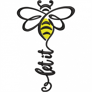 clet bee embroidery design