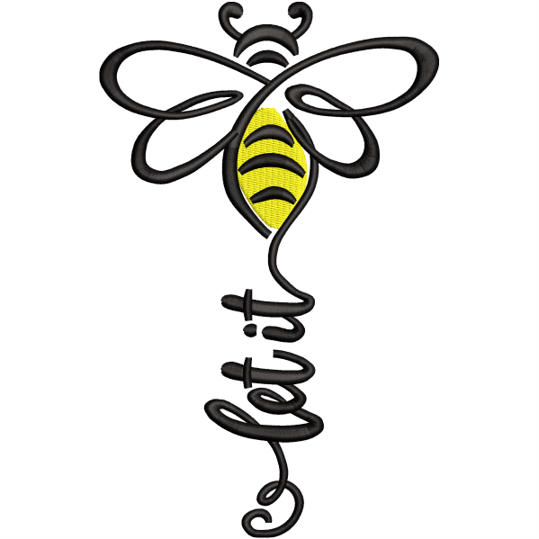 clet bee embroidery design