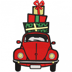 car gift embroidery design
