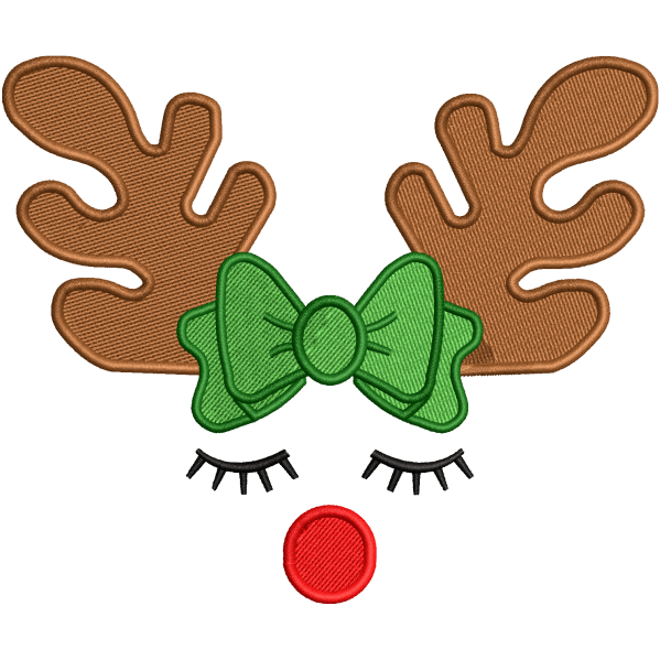 christmas logo embroidery design