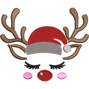 christmas eyes embroidery design
