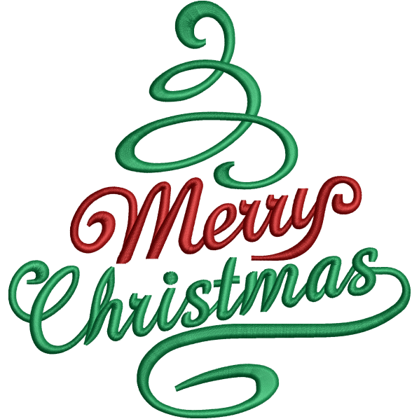 merry christmas embroidery design