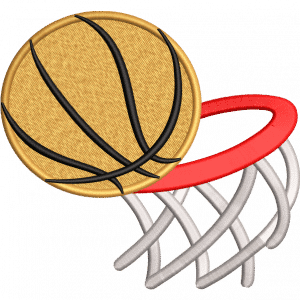 basketball embroidery design