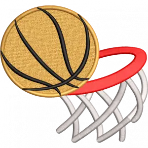 basketball embroidery design