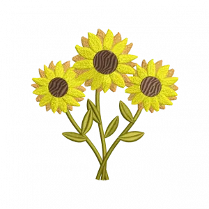 sunflower embroidery design