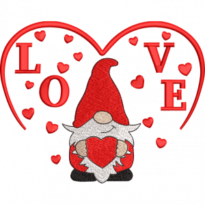 love santa embroidery design