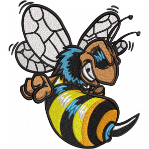 Fight Flybee Embroidery Design