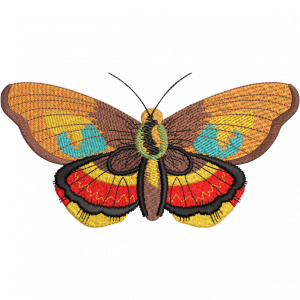 ringlet butterfly embroidery design