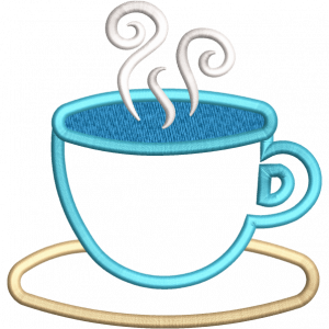cup embroidery design