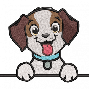 puppy embroidery design