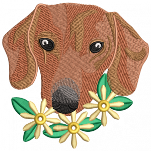 pooch embroidery design