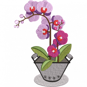 plant embroidery design