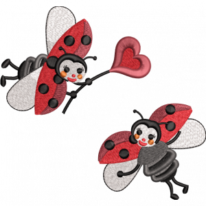 ladybird embroidery design