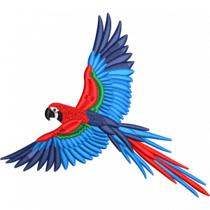 parrot embroidery design