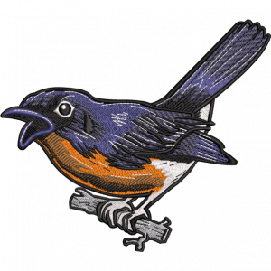 sparrow embroidery design