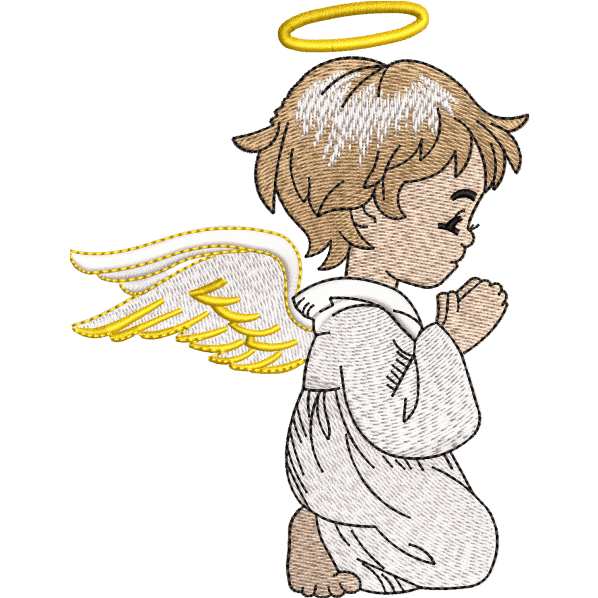 angel embroidery design