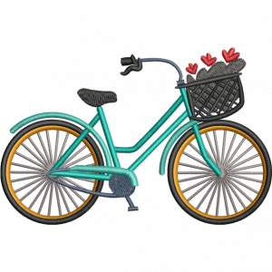 cycle embroidery design