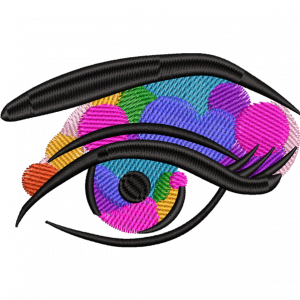 eye embroidery design