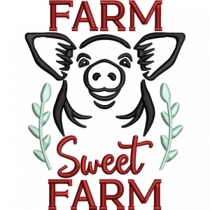 farm embroidery design
