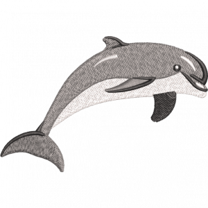 dolphin embroidery design