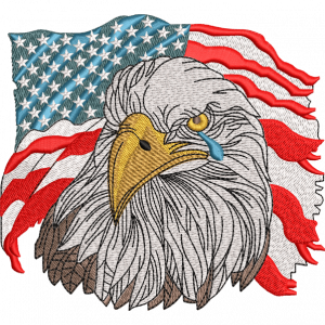flag with eagle design
