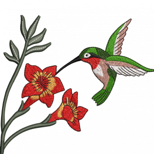 flower bird design