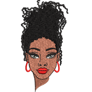 curly hairs girl design
