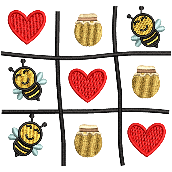 heart bee design