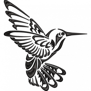 humming bird embroidery design
