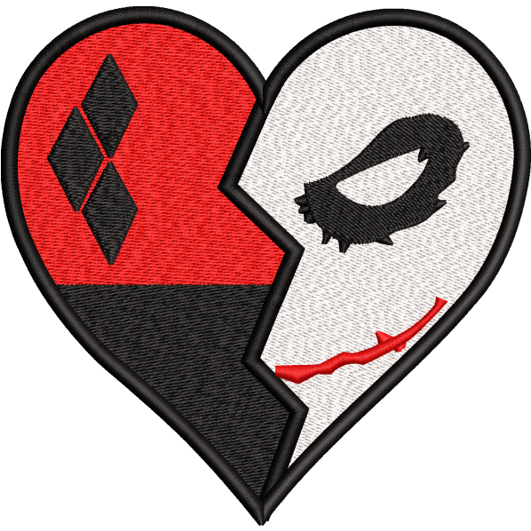 joker heart design