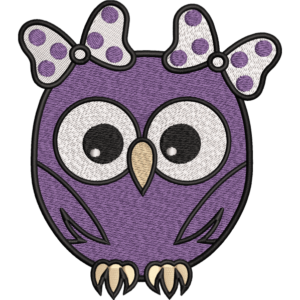 purple owl design