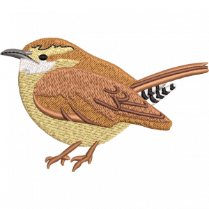 strong sparrow embroidery design