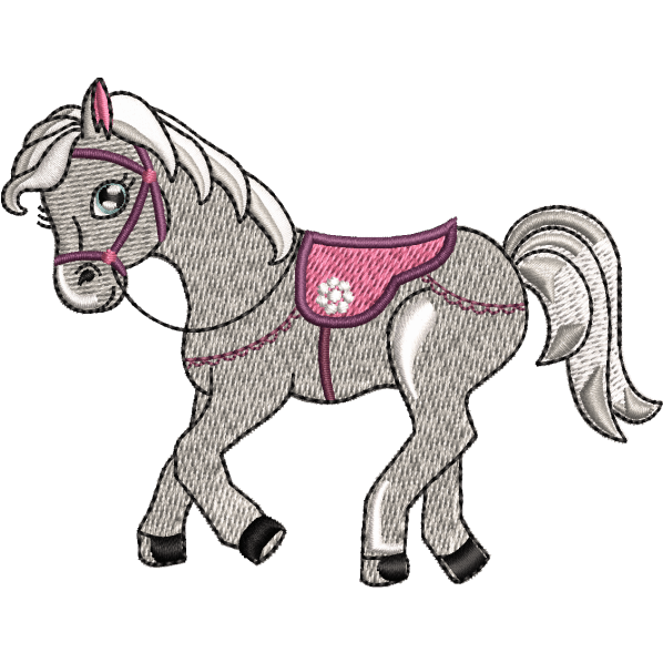 mare unicorn embroidery design