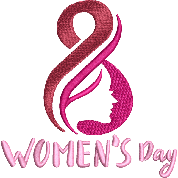 women day embroidery design
