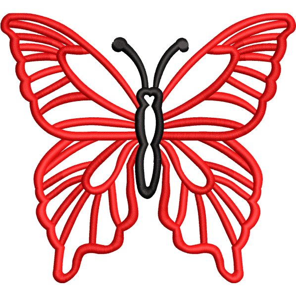 butterfly red design