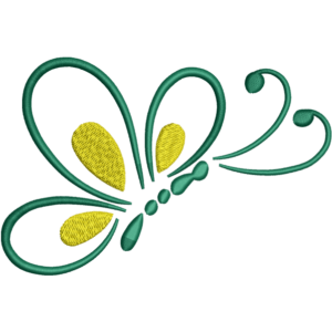 green butterfly design