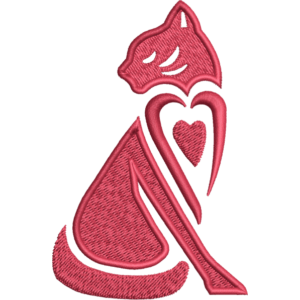 heart cat design