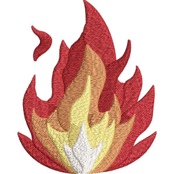 Flaming Fire Design