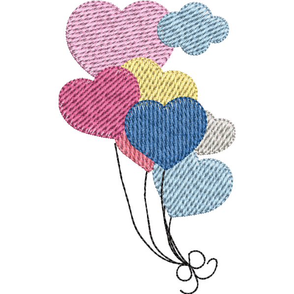 heart balloons design