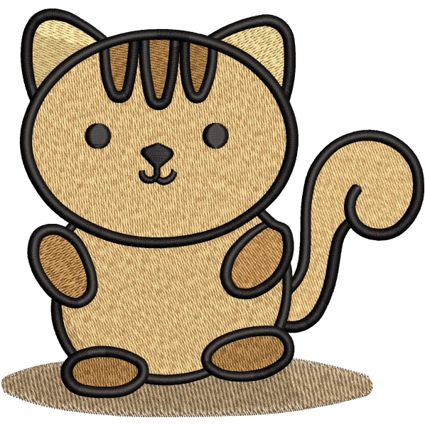 Puffy Baby Cat Design