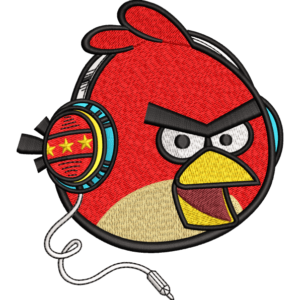 Angry Bird With Headphone