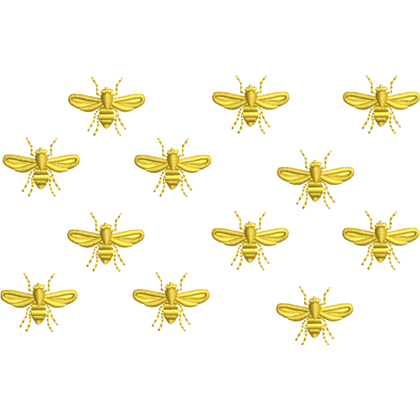 Bees Embroidery Design