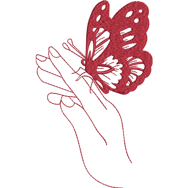 Butterfly With Hand