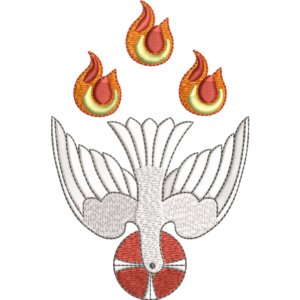 Pentecost Dove with Flames