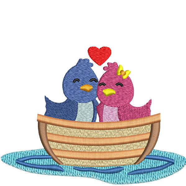 Cute Chicks in Boat